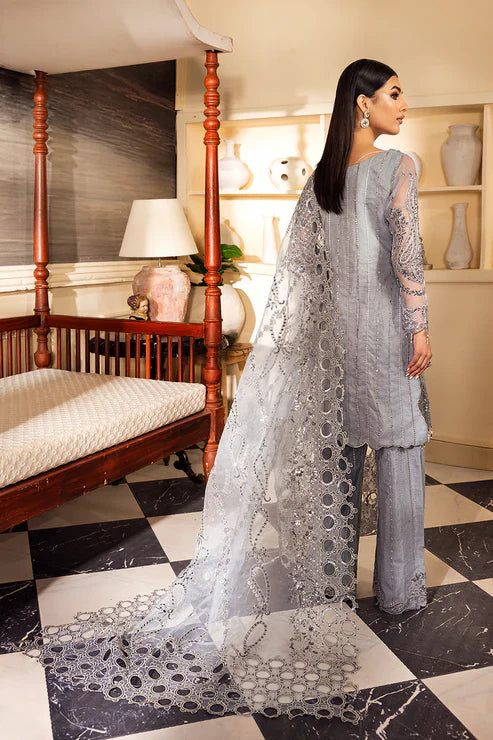 Emaan Adeel Organza 3 Piece Unstitch
