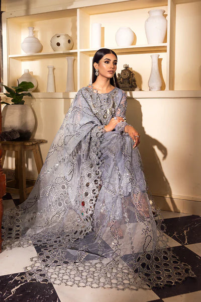 Emaan Adeel Organza 3 Piece Unstitch