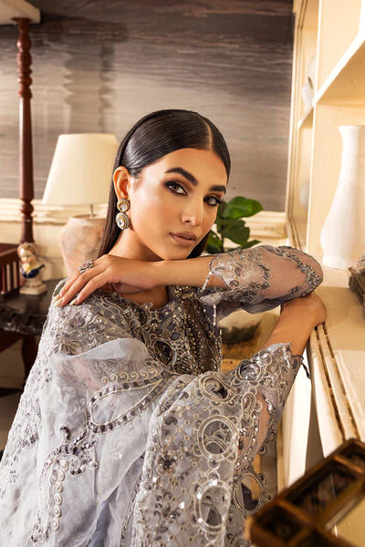 Emaan Adeel Organza 3 Piece Unstitch