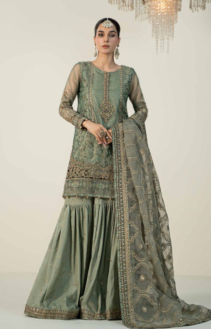 Maria b Organza Embroided Unstitch